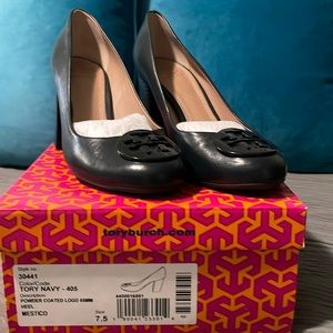 Tory Burch navy Mestico heel